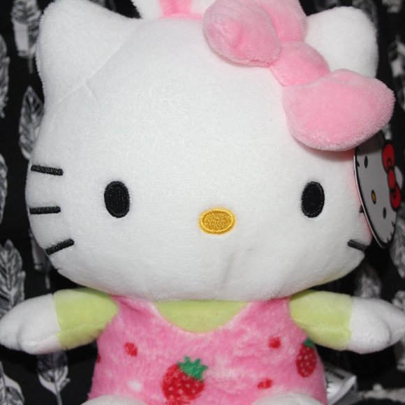 Sanrio's Hello Kitty Strawberry Pink Easter Bunny - Picture 6 of 12